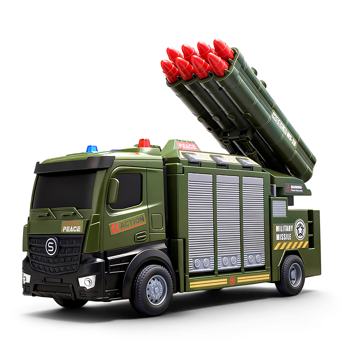 Машина -Трек SJ742A "Воентрак" (свет, звук) в коробке