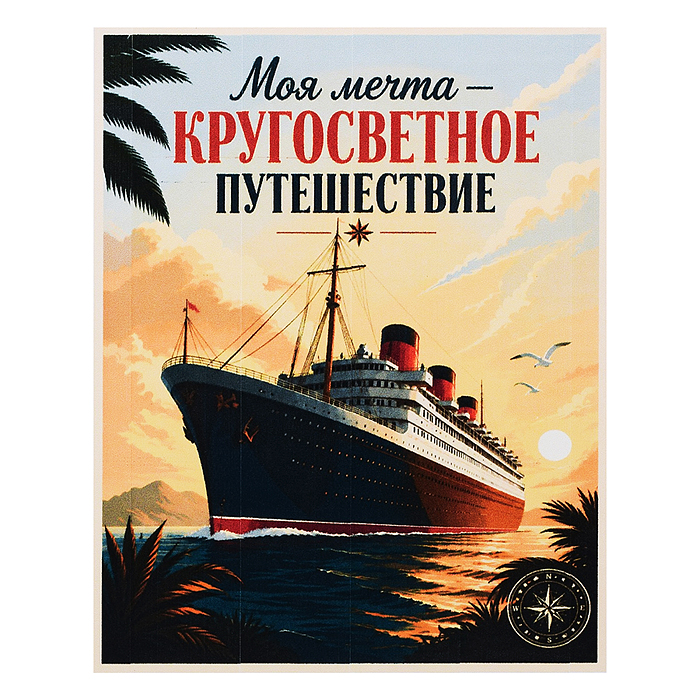 Картина по номерам 30х40 "Путешествие мечты" (20 цветов)