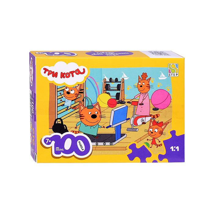 Пазл mini 100 "Три кота"