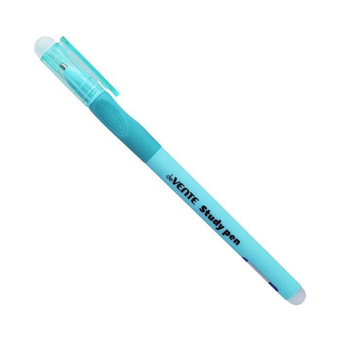 Ручка гелевая стираемая "Study Pen.School" d=0,7 мм, корпус ассорти 3 цвета с покрытием Velvet Touch