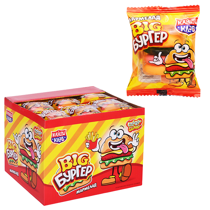 Мармелад "Crazy gummy. Big Бургер" 18гр 36шт