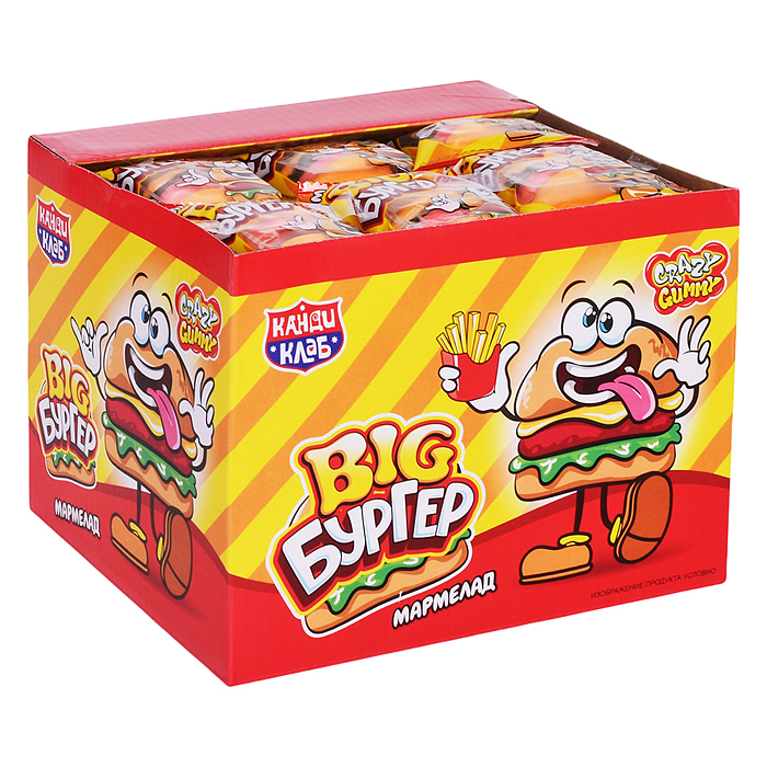 Мармелад "Crazy gummy. Big Бургер" 18гр 36шт