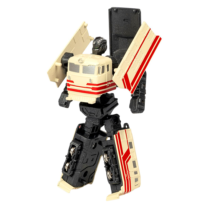 Фото к товару Трансформер 2в1 Bondibot., мет. детали, CRD pvc 18,6x13,5x5,2 см, робот-поезд, цвет бежевый Трансформер 2в1 Bondibot., мет. детали, CRD pvc 18,6x13,5x5,2 см, робот-поезд, цвет бежевый