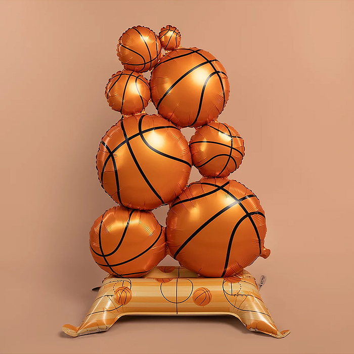 Шар 3D (59''/150 см) Фигура на подставке, Баскетбольные мячи, 1 шт. в уп.