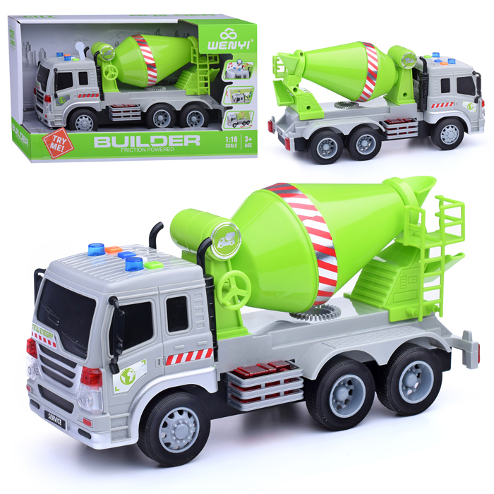 Машина WY311C "Бетономешалка" 1:16 (свет, звук) в коробке Машина WY311C "Бетономешалка" 1:16 (свет, звук) в коробке