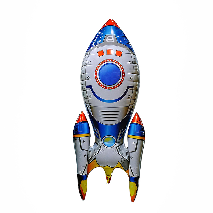 Интерьерное украшение DP-0115 Фигура-шар "Ракета" цвет белый