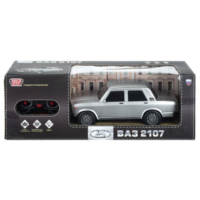 Машина р/у LADA Ваз-2107 26 см, свет, серебристый Машина р/у LADA Ваз-2107 26 см, свет, серебристый