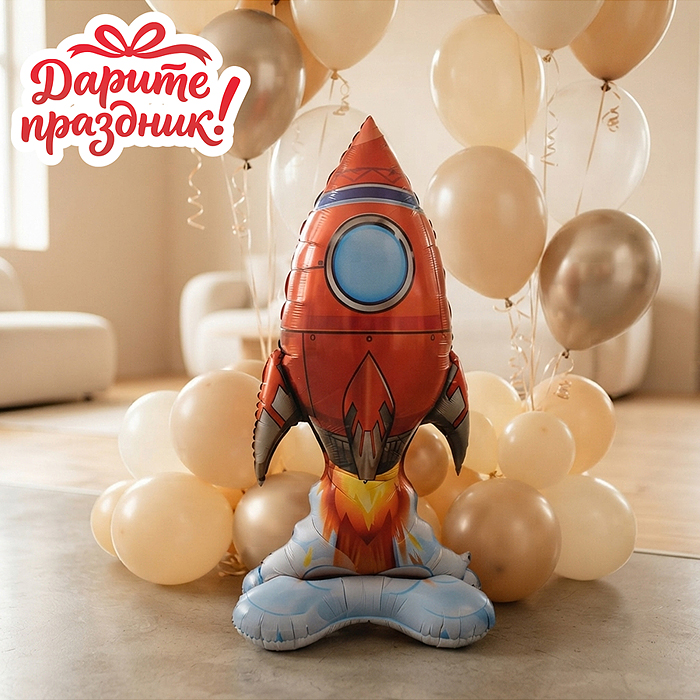 Интерьерное украшение DP-0055 Фигура-шар "Ракета"