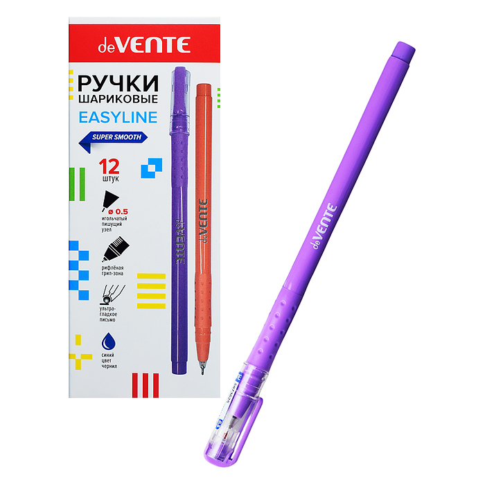Ручка шариковая "EasyLine" d=0,5 мм, ультра гладкое письмо, чернила на масляной основе, цве