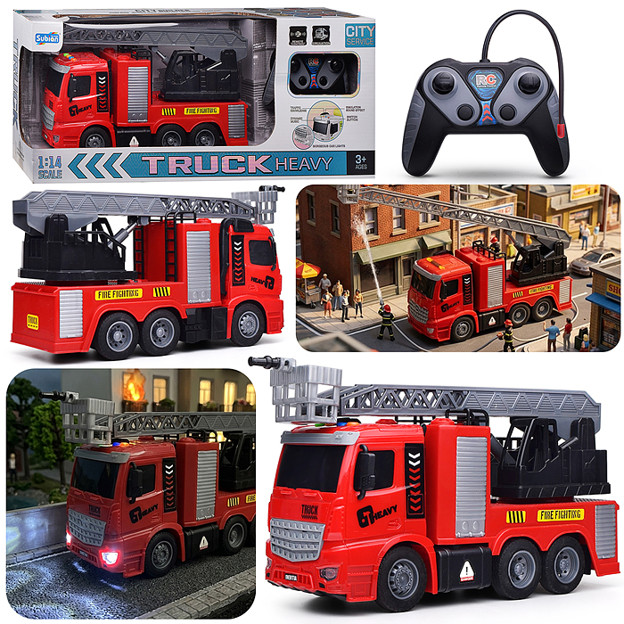 Машина S977-115 "Пожарный" р/у, 1:14 (свет, звук) в коробке