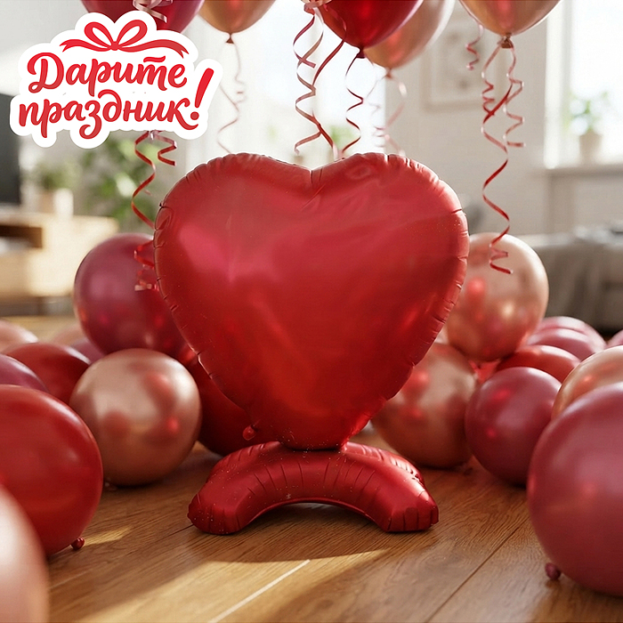 Интерьерное украшение DP-0061 Фигура-шар "Сердечко"