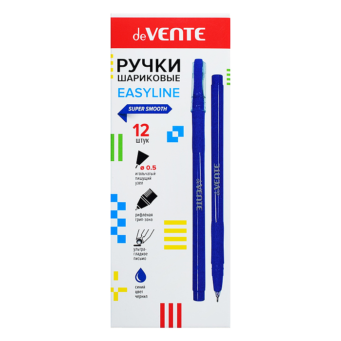 Фото к товару Ручка шариковая "EasyLine" d=0,5 мм, ультра гладкое письмо, чернила на масляной основе, син Ручка шариковая "EasyLine" d=0,5 мм, ультра гладкое письмо, чернила на масляной основе, син