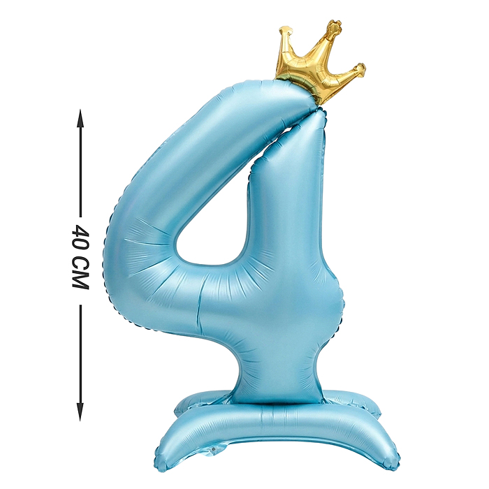 Интерьерное украшение DP-0073 Фигура-шар "Цифра 4" 40см