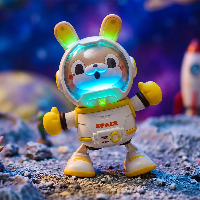 Заяц RS-3060 "Танцующий кролик" (свет, звук) на батарейках в коробке