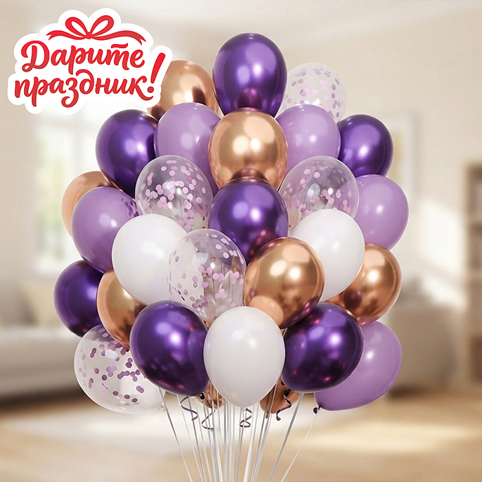 Украшение интерьерное DP-0024 Фонтан из шаров "Шарм" 40 шт.