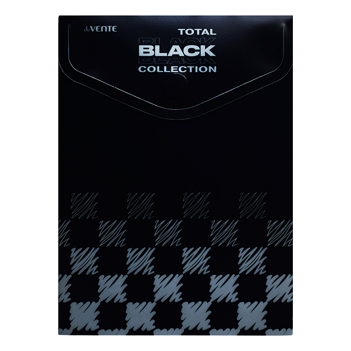 Фото к товару Набор папок "TOTAL BLACK" A4 (330x235 мм) 180 мкм, 4 папки, состав набора: папка-конверт на Набор папок "TOTAL BLACK" A4 (330x235 мм) 180 мкм, 4 папки, состав набора: папка-конверт на