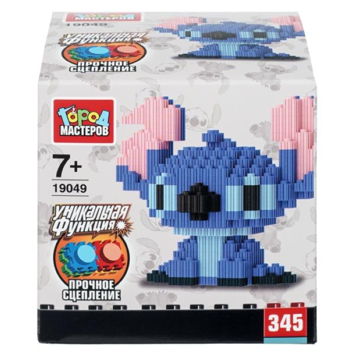 Конструктор 3D сборная фигурка "Стич" 345 дет. Конструктор 3D сборная фигурка "Стич" 345 дет.