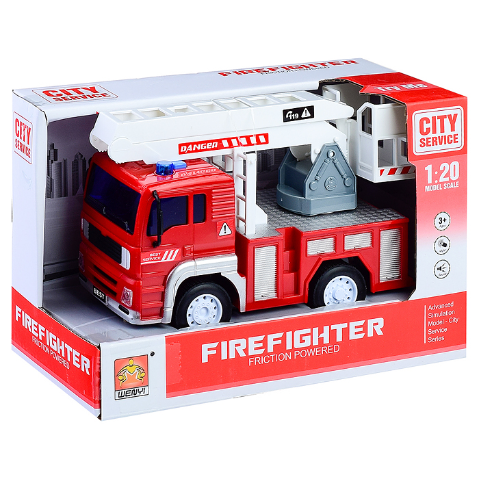 Фото к товару Машина WY551C "Пожарная" 1:20 (свет, звук) в коробке Машина WY551C "Пожарная" 1:20 (свет, звук) в коробке