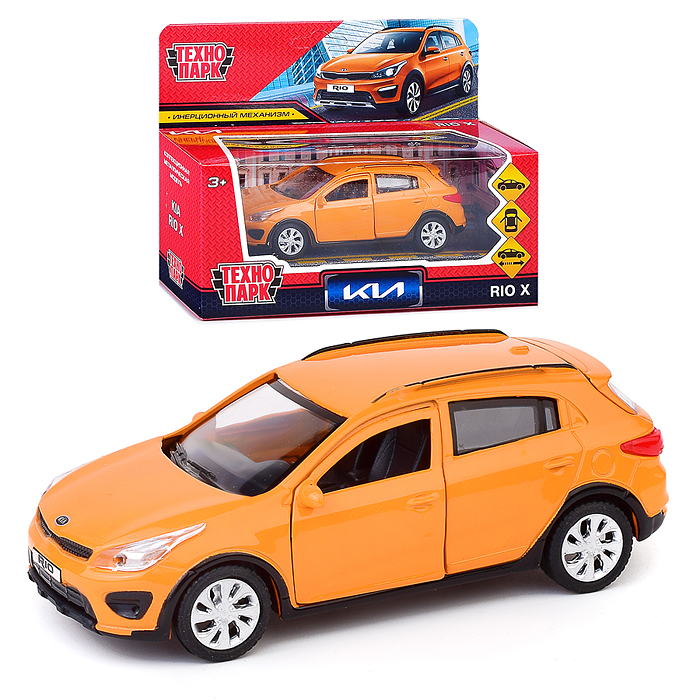 Машина металл KIA RIO X 12 см (двери, багаж, оранжевый) инерц, в коробке Машина металл KIA RIO X 12 см (двери, багаж, оранжевый) инерц, в коробке