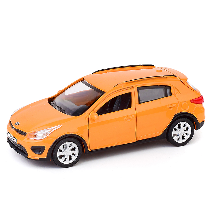 Фото к товару Машина металл KIA RIO X 12 см (двери, багаж, оранжевый) инерц, в коробке Машина металл KIA RIO X 12 см (двери, багаж, оранжевый) инерц, в коробке