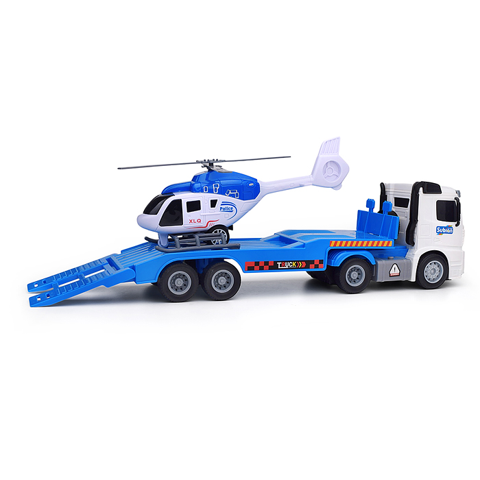 Машина S977-52A "Вертолетовоз" на батарейках, 1:14 (свет, звук) в коробке