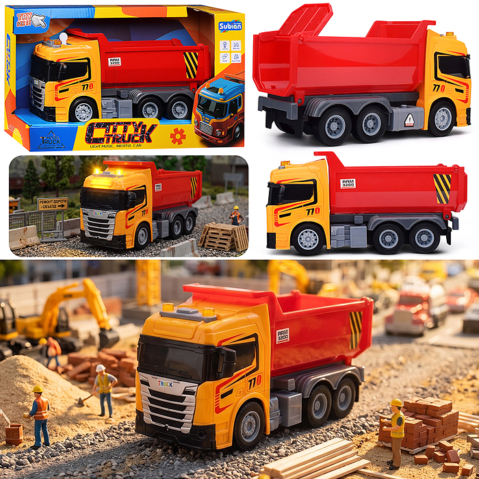 Машина S977-131 "Песковоз" (свет, звук) в коробке Машина S977-131 "Песковоз" (свет, звук) в коробке