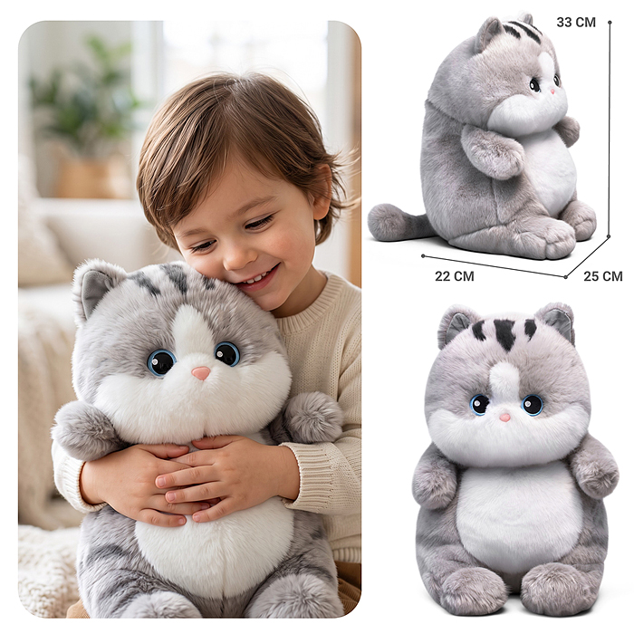 Мягкая игрушка М1837 "Кошка пупсик" 45 см Мягкая игрушка М1837 "Кошка пупсик" 45 см