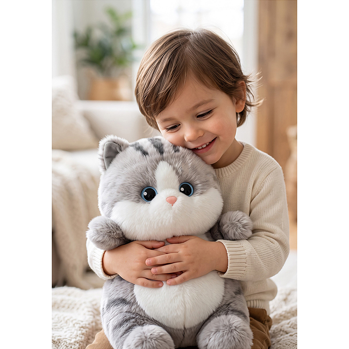 Мягкая игрушка М1837 "Кошка пупсик" 45 см