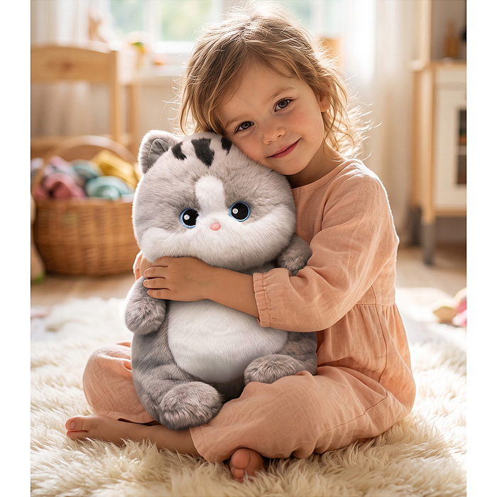 Мягкая игрушка М1837 "Кошка пупсик" 45 см