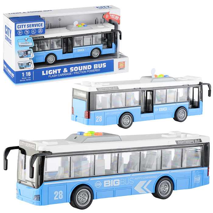 Автобус "Бодрый" WY910B 1:16 (свет, звук) в коробке Автобус "Бодрый" WY910B 1:16 (свет, звук) в коробке