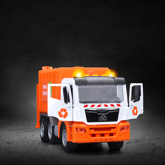 Машина WY1115B "Мусоровоз" 1:12 (свет, звук) в коробке