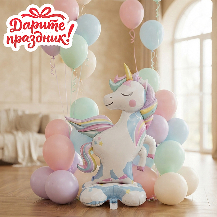 Интерьерное украшение DP-0056 Фигура-шар "Единорожек" Интерьерное украшение DP-0056 Фигура-шар "Единорожек"