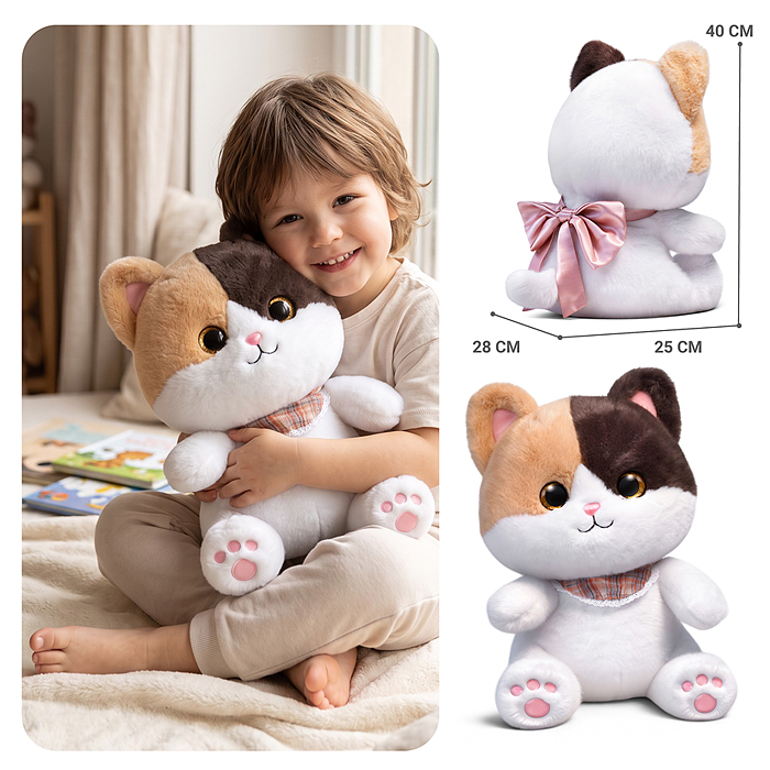 Мягкая игрушка М1838 "Кошка трёхцветик" 80 см Мягкая игрушка М1838 "Кошка трёхцветик" 80 см