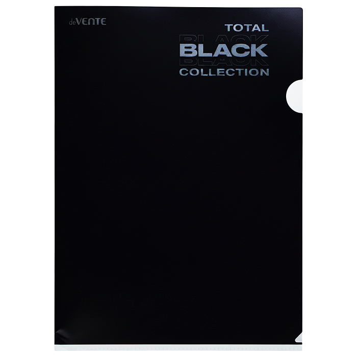 Фото к товару Набор папок "TOTAL BLACK" A4 (330x235 мм) 180 мкм, 3 папки, состав набора: папка-конверт на Набор папок "TOTAL BLACK" A4 (330x235 мм) 180 мкм, 3 папки, состав набора: папка-конверт на