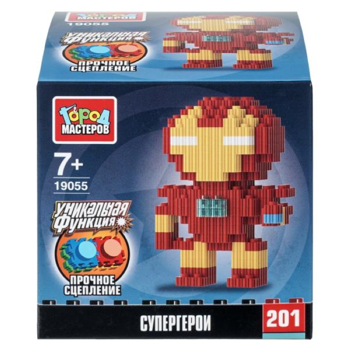 Конструктор 3D сборная фигурка "Супергерои" 201 дет. 