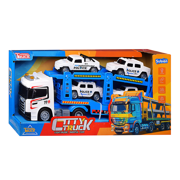 Машина S977-74A "Спецзаказ" на батарейках, 1:14 (свет, звук) в коробке