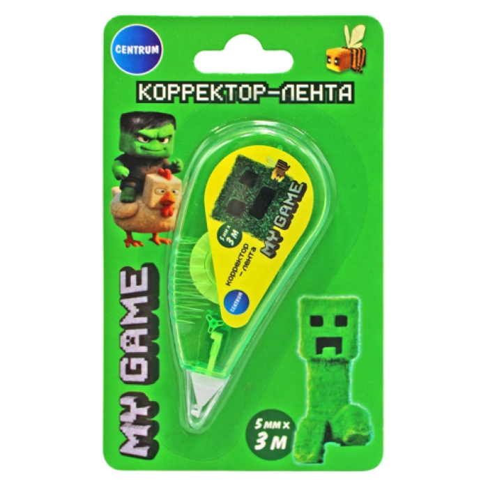 Корректор-лента "My game" 5 мм х 3 м на блистере Корректор-лента "My game" 5 мм х 3 м на блистере