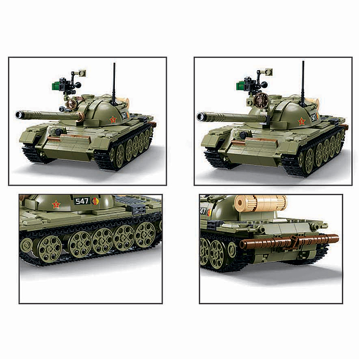 Фото к товару Конструктор M38-B1135 "Танк T54C" (604 дет.) в коробке Конструктор M38-B1135 "Танк T54C" (604 дет.) в коробке