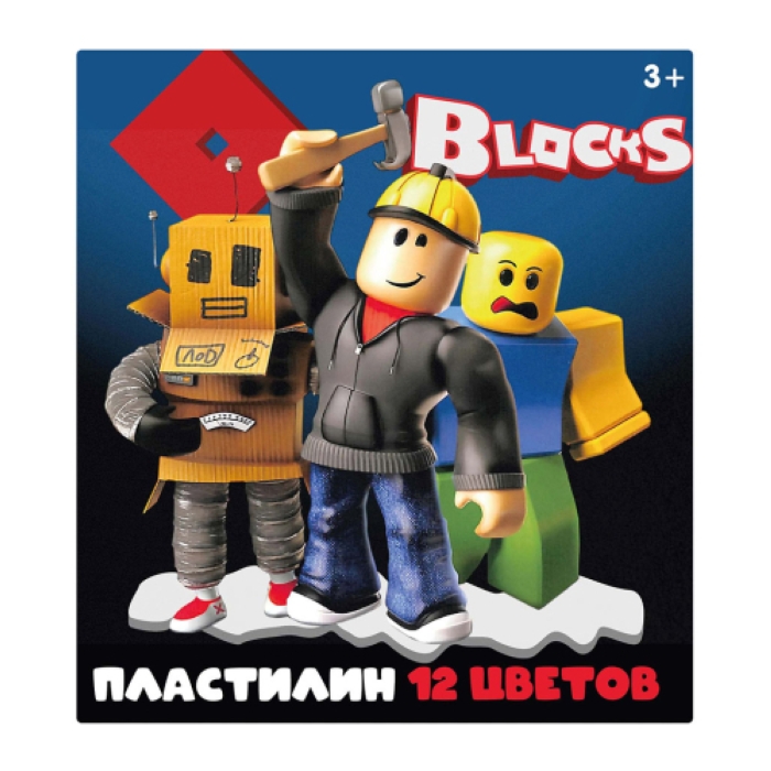 Пластилин 12 цветов "Blocks", 240 гр, стека пластиковая, картонная упаковка Пластилин 12 цветов "Blocks", 240 гр, стека пластиковая, картонная упаковка