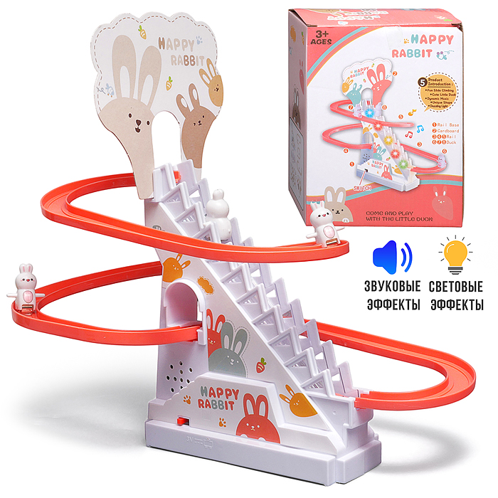 Игровой набор Горки 587-32 "Кроличья дорога" (звук) в коробке