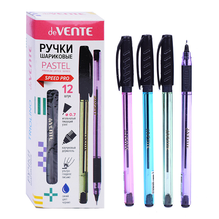 Ручка шариковая "Triolino Pastel" серия Speed Pro, d=0,7 мм, ультра гладкое письмо, чернила