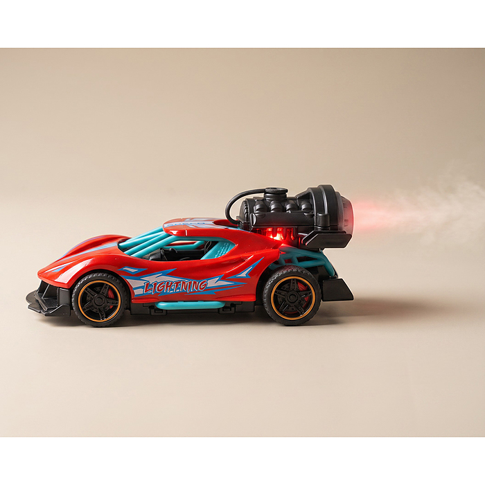 Фото к товару Гоночная машинка свет, звук с имитацией дыма, 1:32, Speed Racing, красная Гоночная машинка свет, звук с имитацией дыма, 1:32, Speed Racing, красная