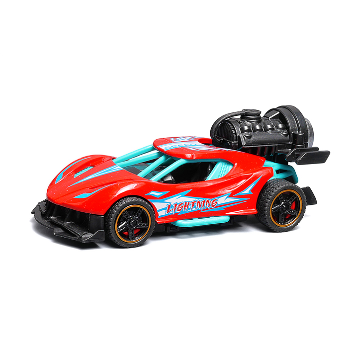Фото к товару Гоночная машинка свет, звук с имитацией дыма, 1:32, Speed Racing, красная Гоночная машинка свет, звук с имитацией дыма, 1:32, Speed Racing, красная