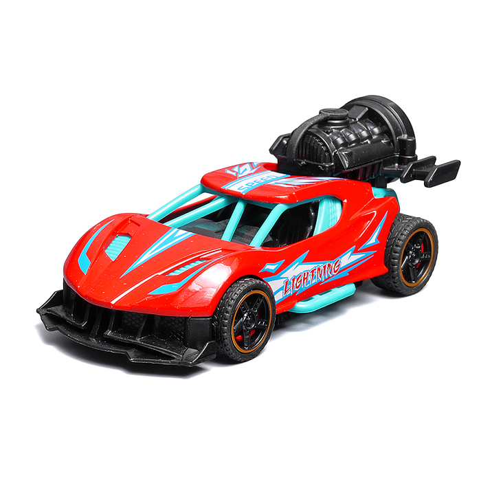 Фото к товару Гоночная машинка свет, звук с имитацией дыма, 1:32, Speed Racing, красная Гоночная машинка свет, звук с имитацией дыма, 1:32, Speed Racing, красная