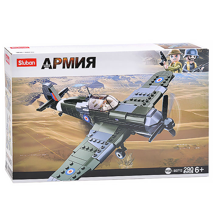 Конструктор M38-B0712 "Истребитель" (290 дет.) в коробке