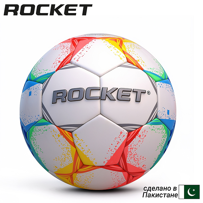 Мяч футбольный R0301 ROCKET размер 5, PVC