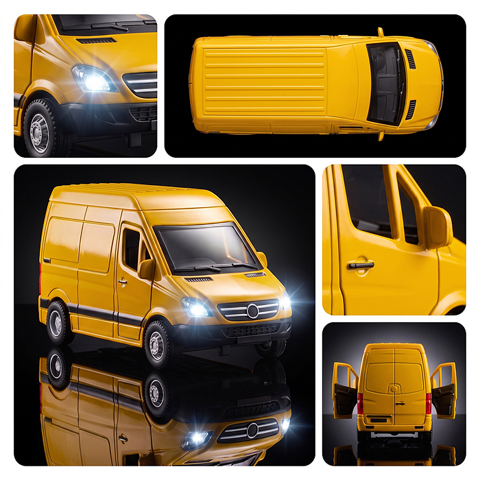 Машина 50010-1 "Грузовик (жёлтый)"  в коробке
