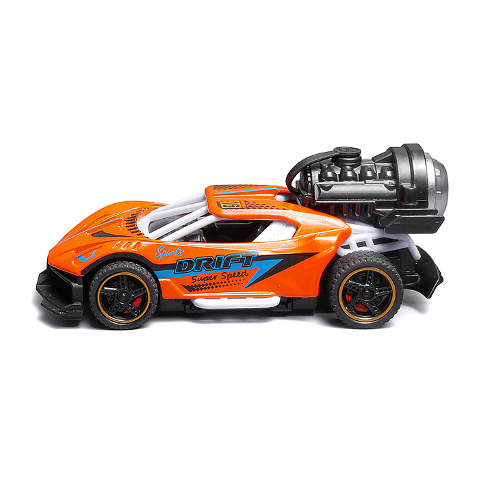 Фото к товару Гоночная машинка свет, звук с имитацией дыма, 1:32, Fast Racers, оранжевая Гоночная машинка свет, звук с имитацией дыма, 1:32, Fast Racers, оранжевая