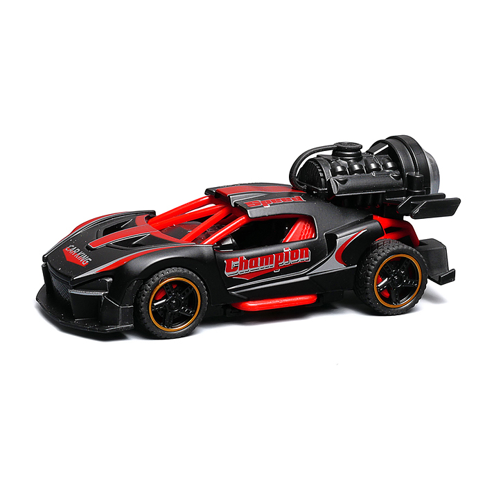 Фото к товару Гоночная машинка свет, звук с имитацией дыма, 1:32, Fast Racers, чёрная Гоночная машинка свет, звук с имитацией дыма, 1:32, Fast Racers, чёрная