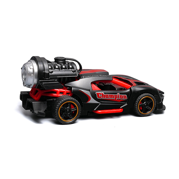 Фото к товару Гоночная машинка свет, звук с имитацией дыма, 1:32, Fast Racers, чёрная Гоночная машинка свет, звук с имитацией дыма, 1:32, Fast Racers, чёрная